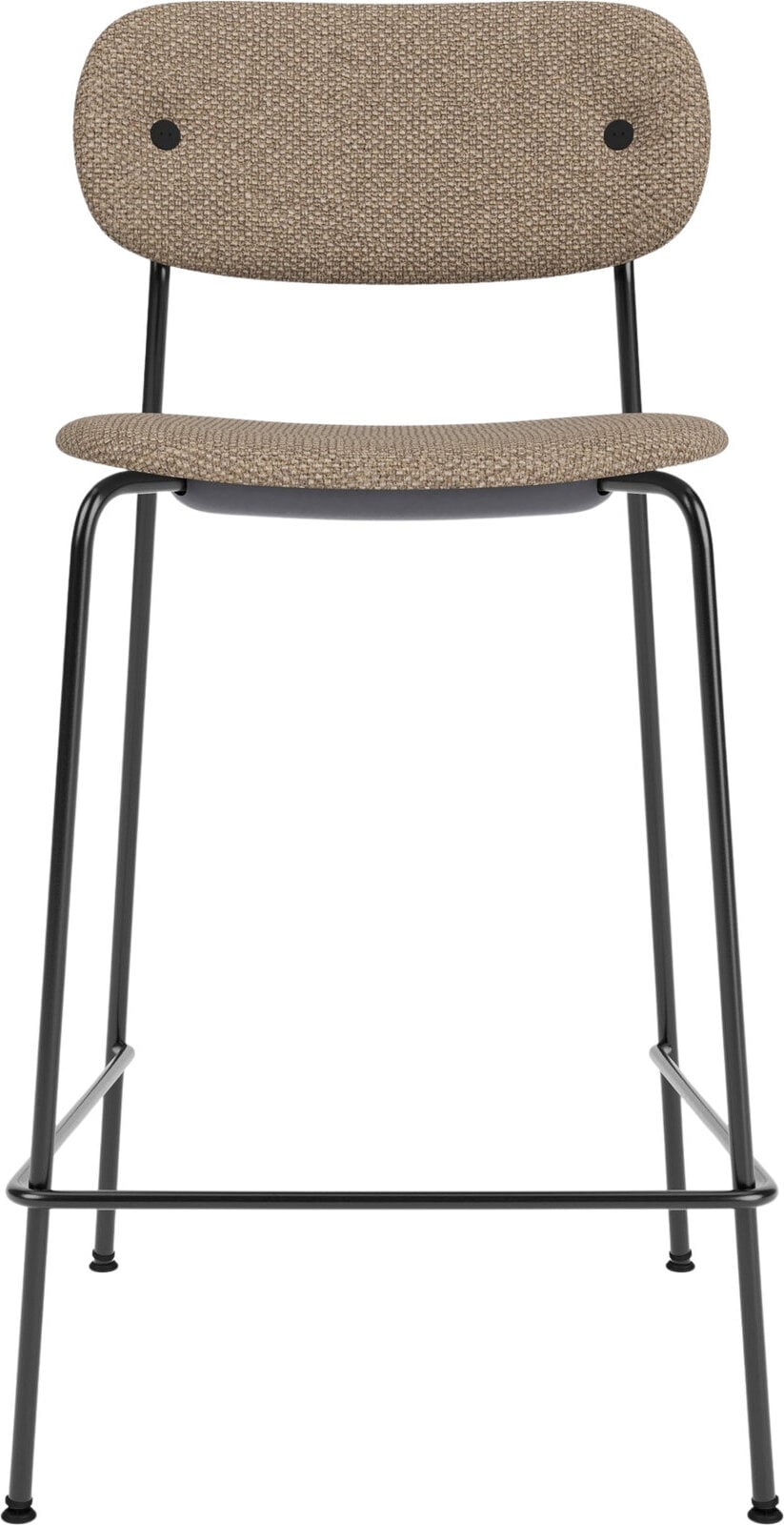 Krzesło barowe Co 68 5 cm tapicerowane beżowe