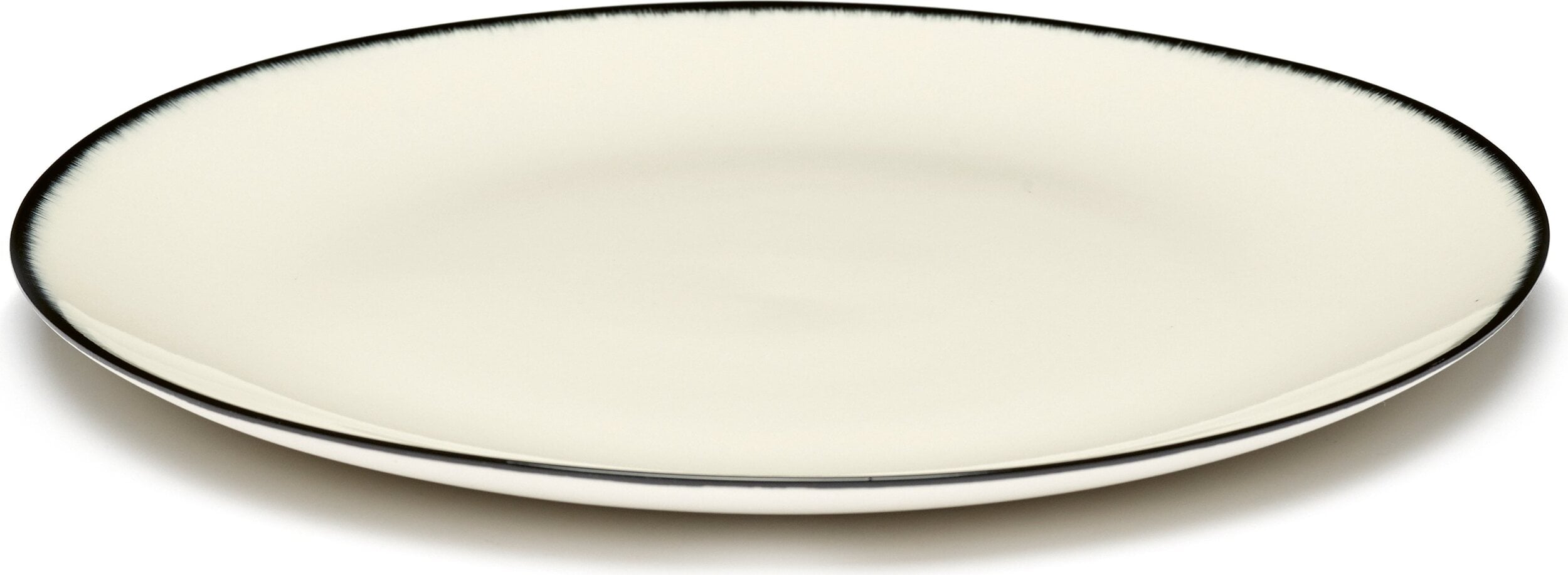 Talerze śniadaniowe Dé 1 24 cm czarno-białe 2 szt.