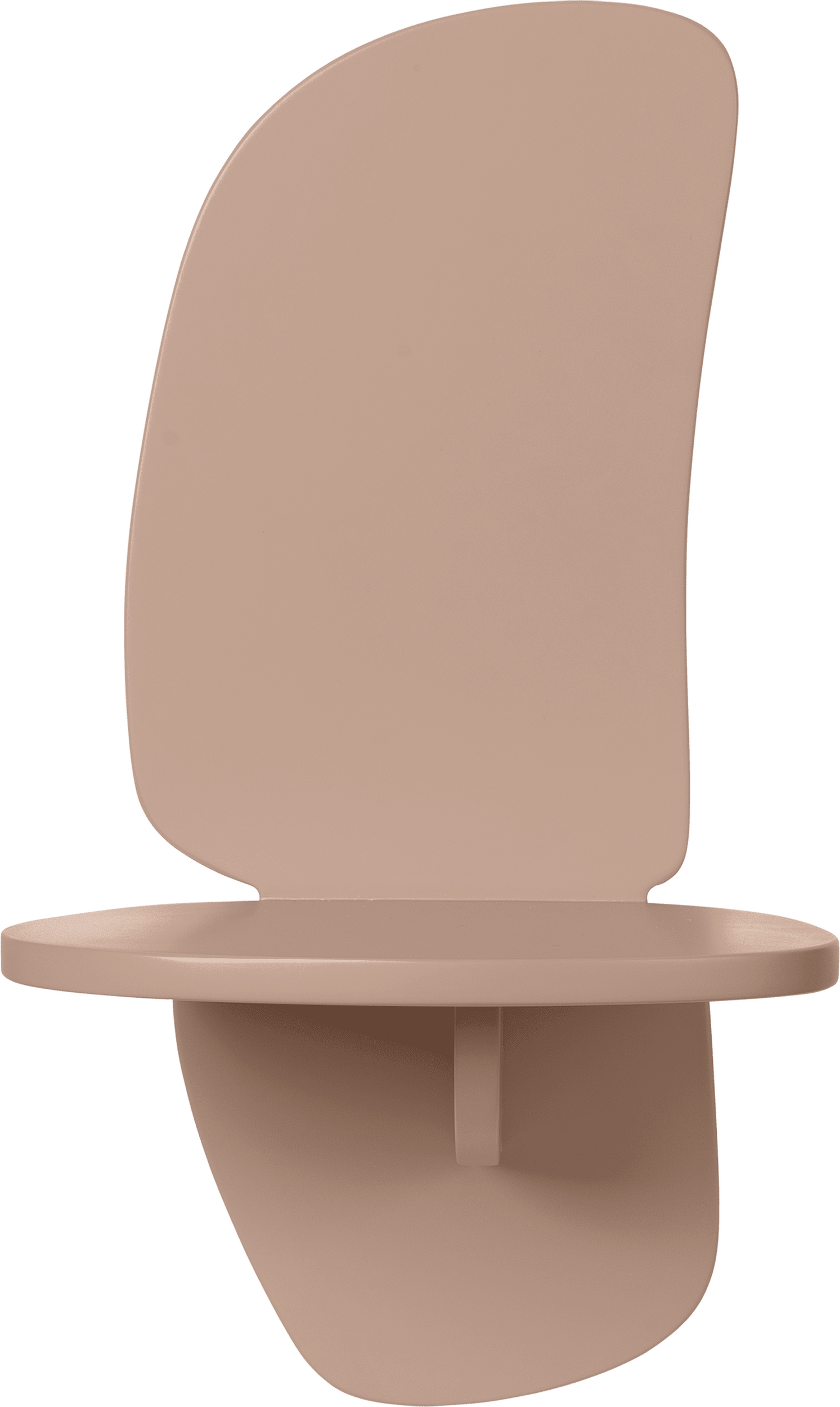 Półka ścienna Pilu 40 cm różowa