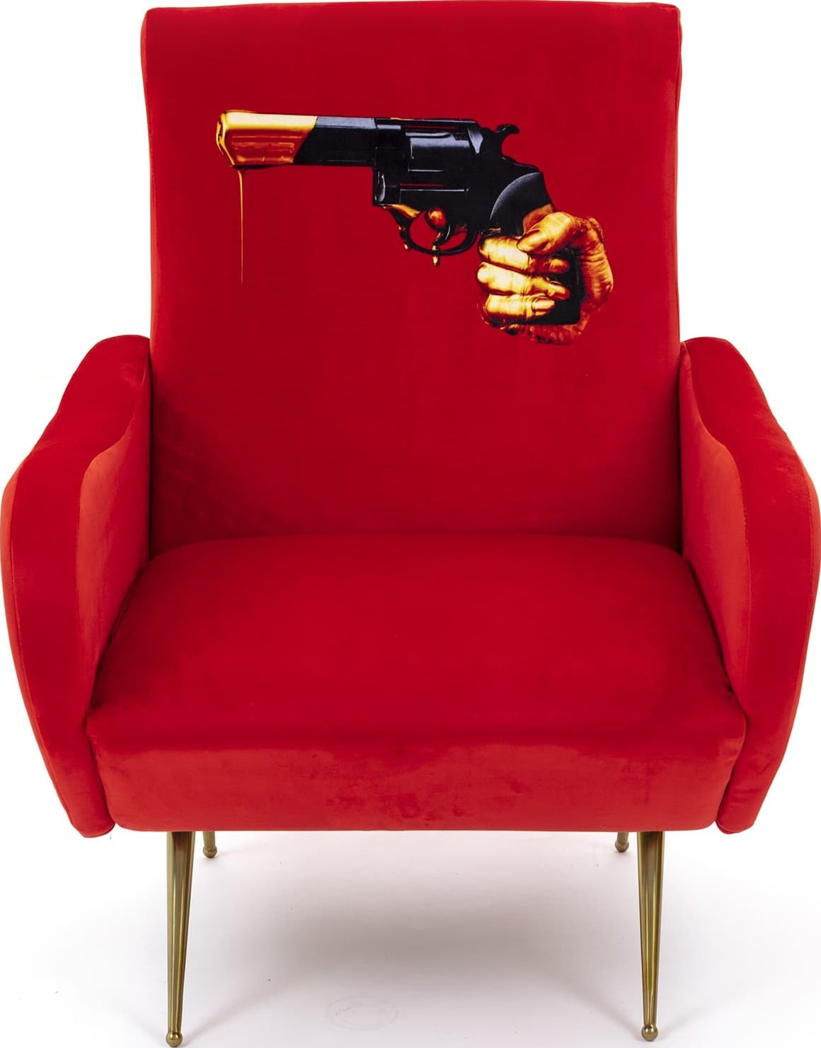 Fotel z wysokim oparciem Seletti Wears Toiletpaper Revolver