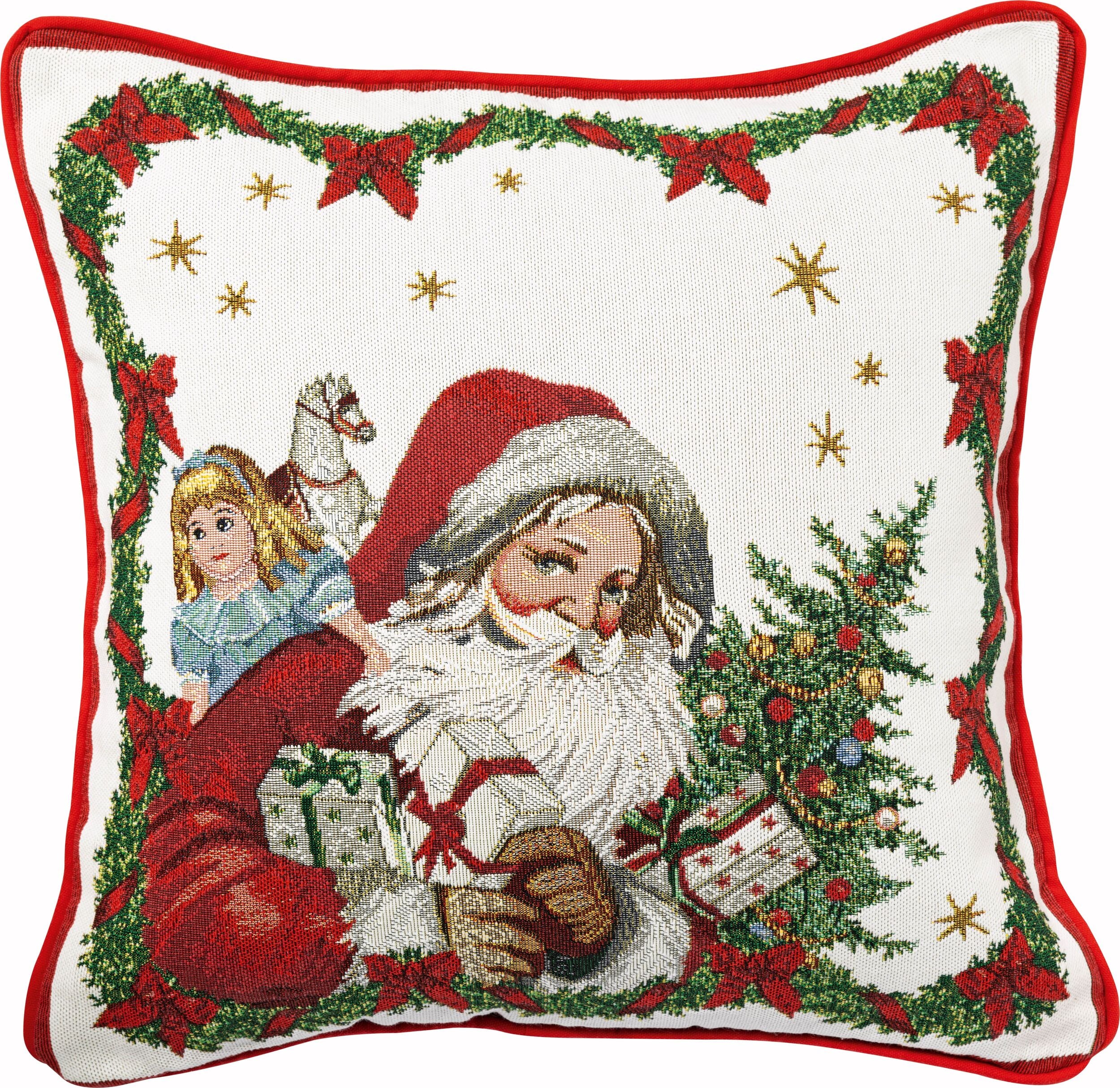 Poduszka dekoracyjna Toy's Fantasy Święty Mikołaj 45 x 45 cm