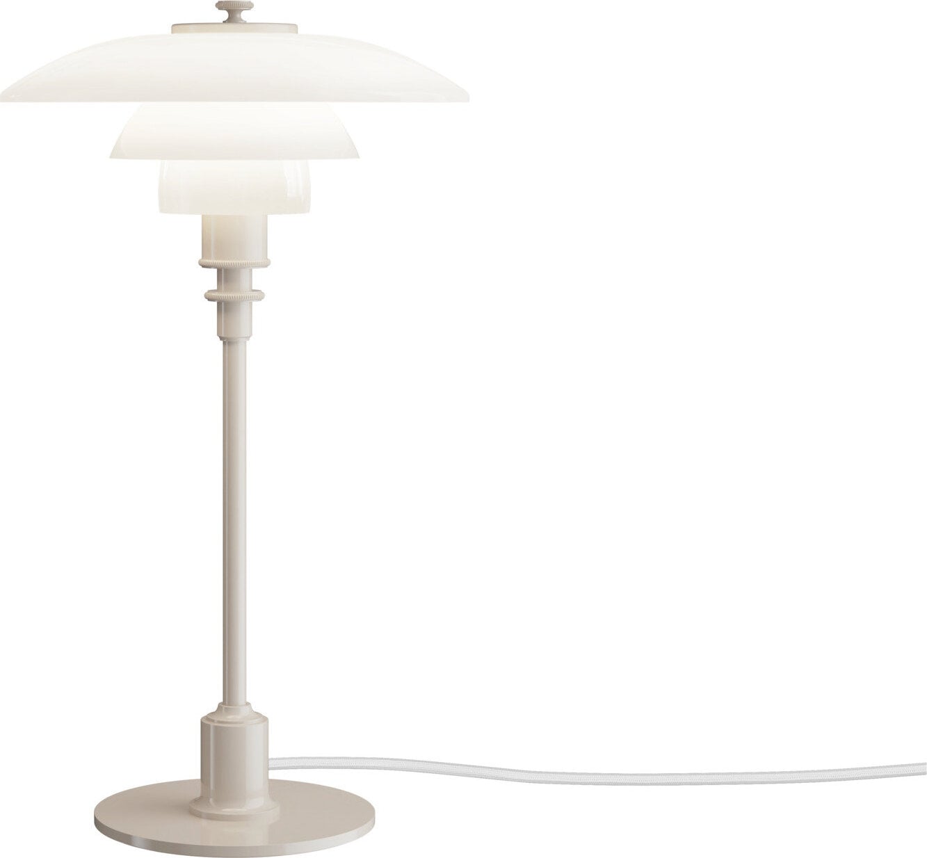 Lampa stołowa PH 2-1 35 5 cm beżowa z lakierowaną podstawą