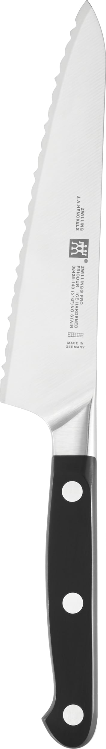 Nóż szefa kuchni z ząbkami Zwilling Pro kompaktowy 14 cm