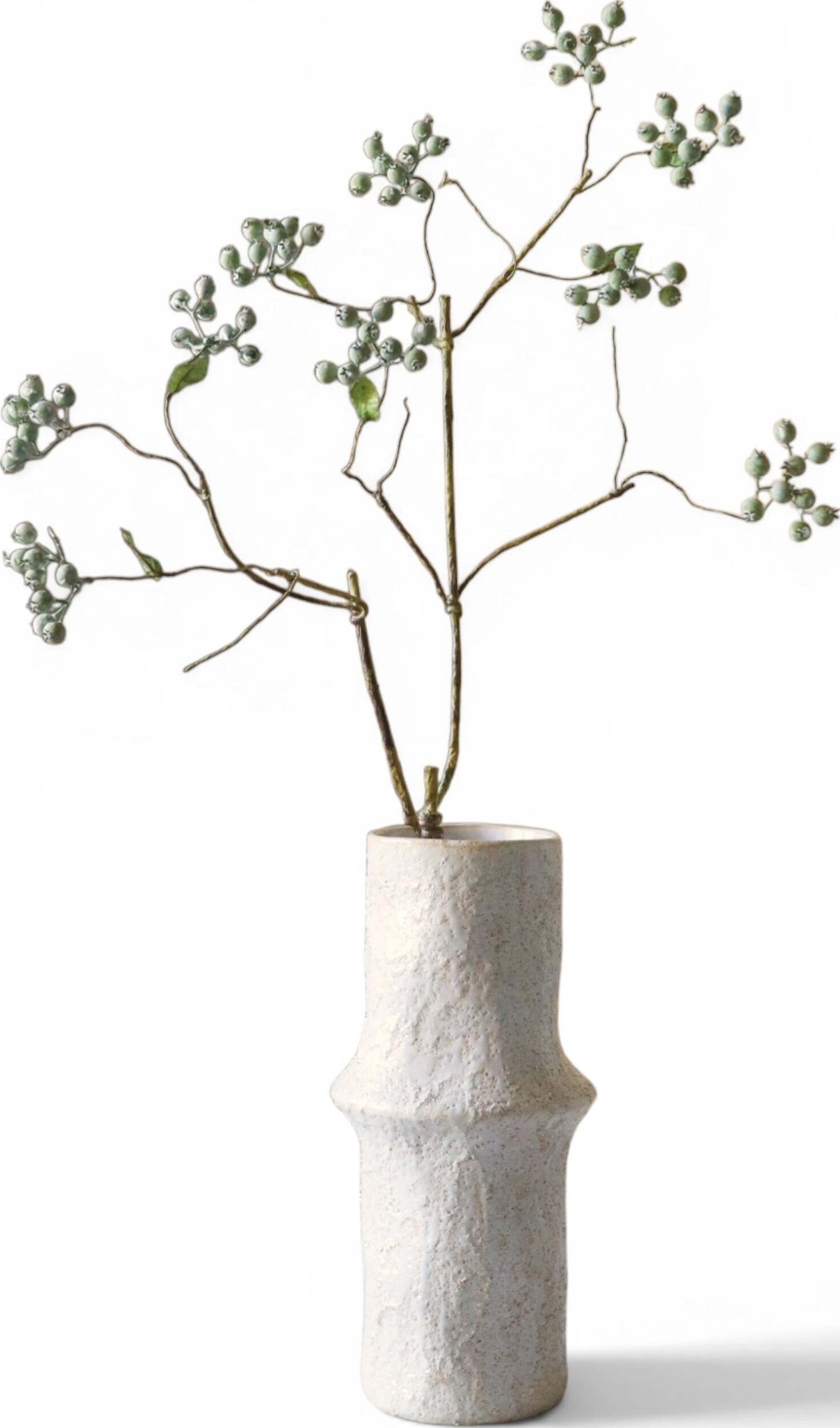 Gałązka sztuczna Botane jagody 80 cm jasnozielone