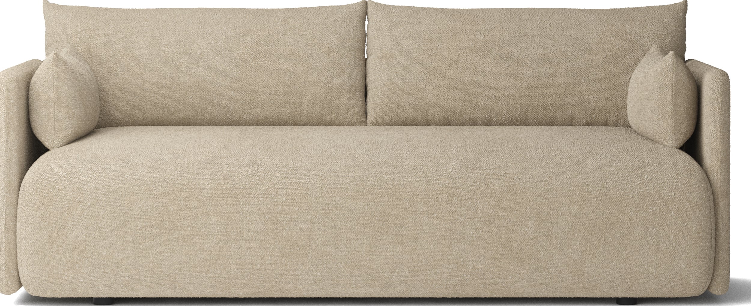 Sofa dwuosobowa Offset Bouclé beżowa