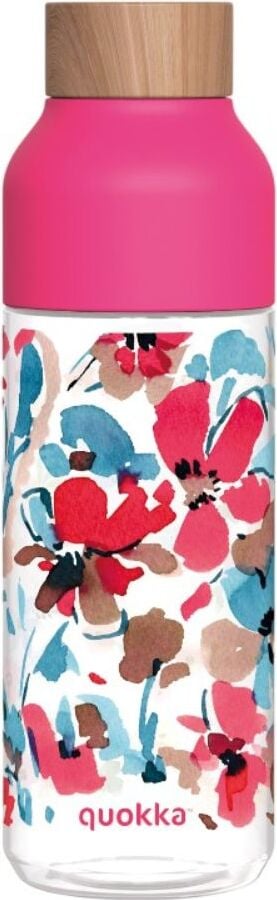 Butelka na wodę Quokka Ice 720 ml red flowers