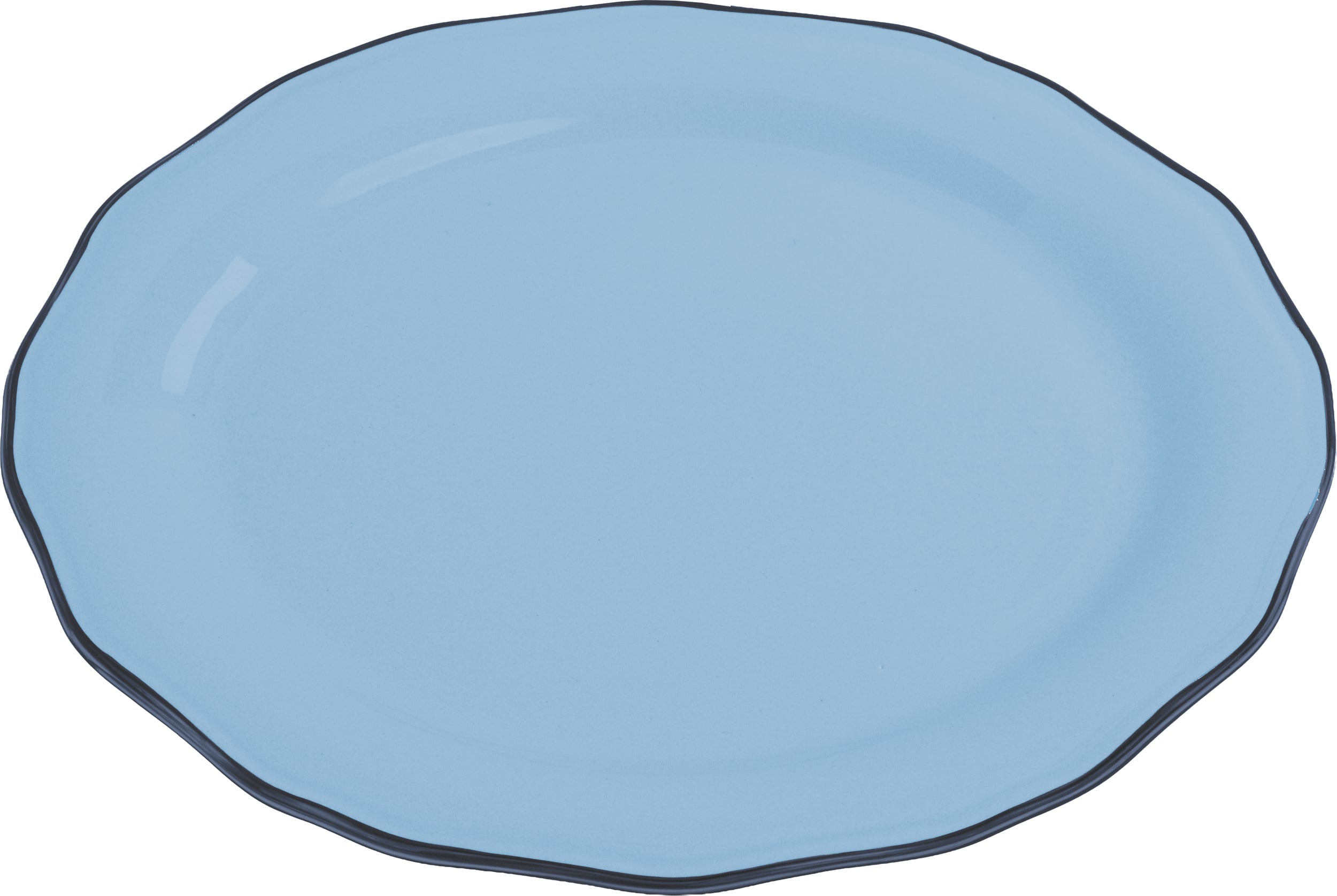Talerz Asolo owalny 30 cm błękitny
