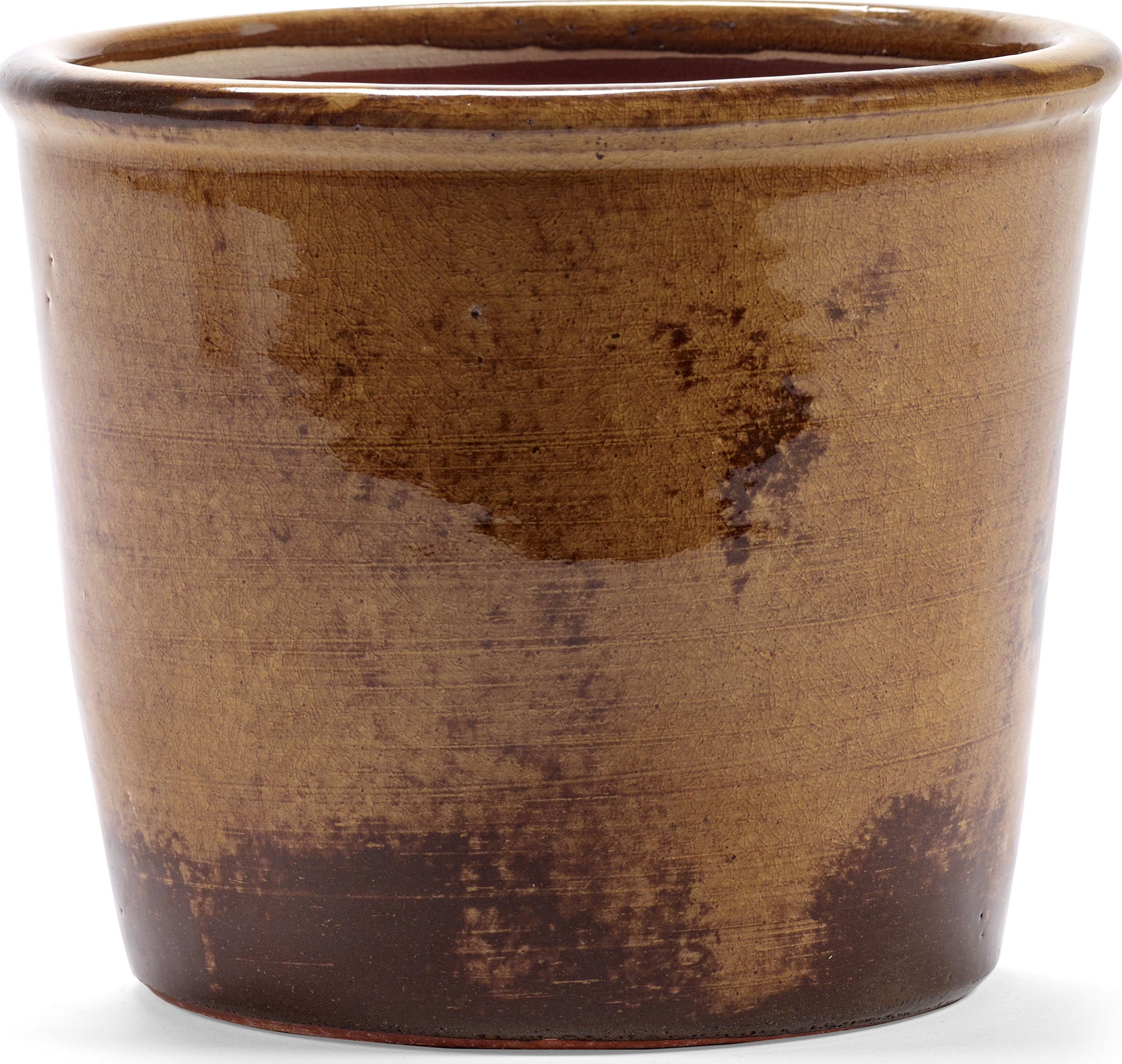 Osłonka na doniczkę Glazed Shades 20 cm rdzawa
