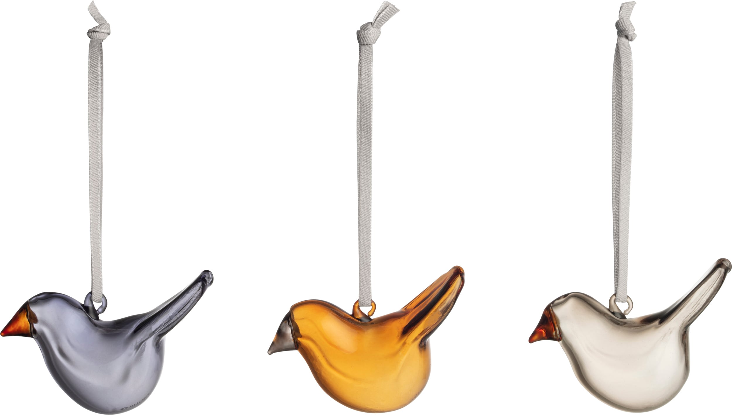 Dekoracje świąteczne Birds mini kolorowe 3 szt.