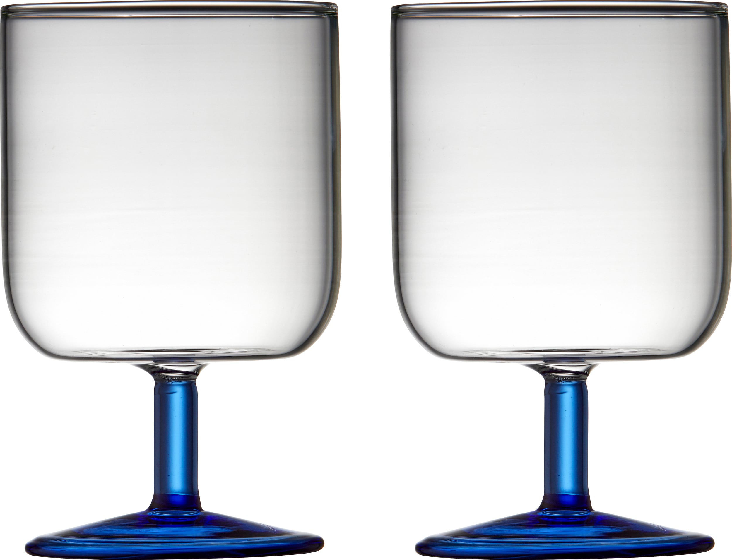 Kieliszki do wina Torino 300 ml przezroczysto-niebieskie 2 szt.