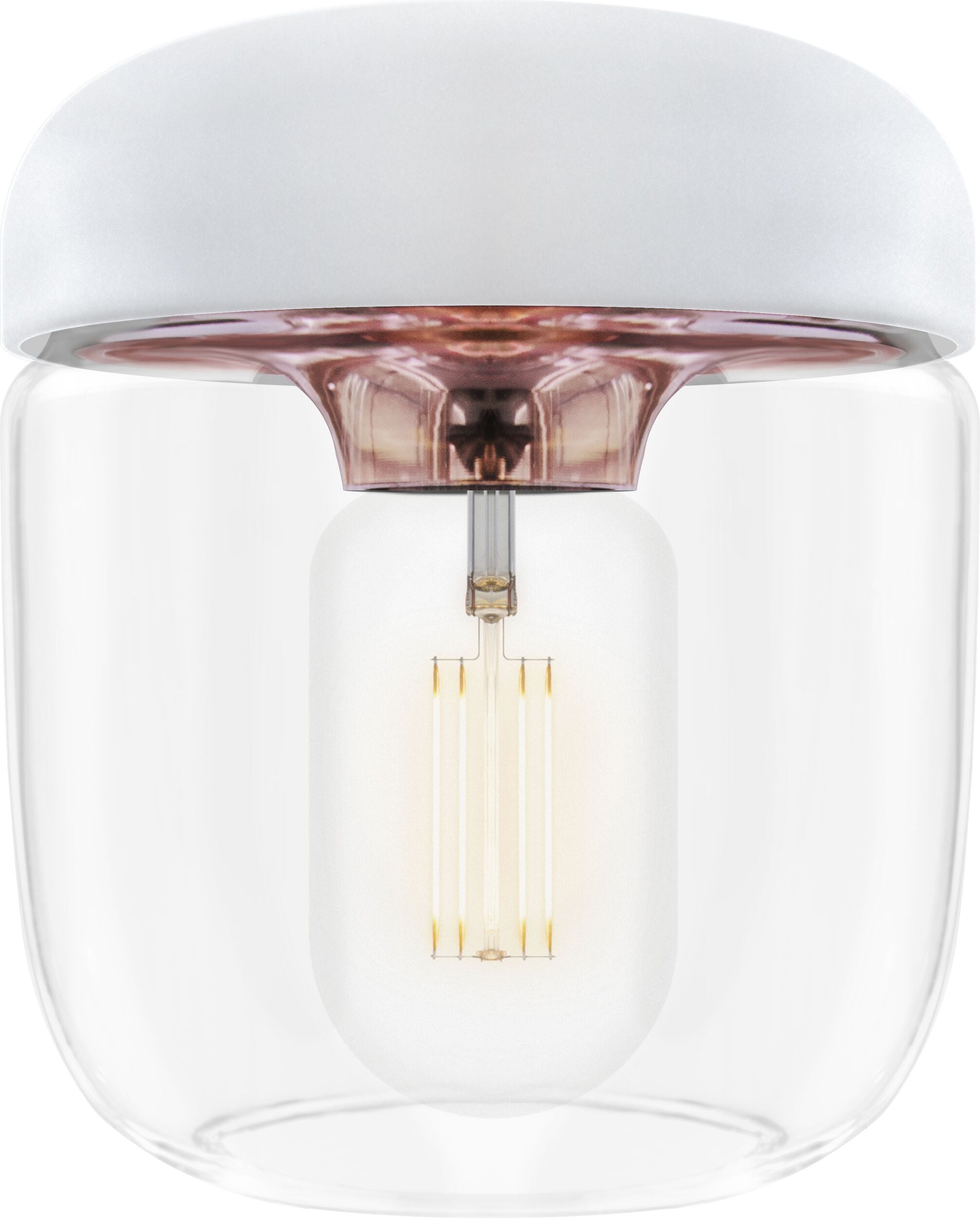 Lampa Acorn biała miedź