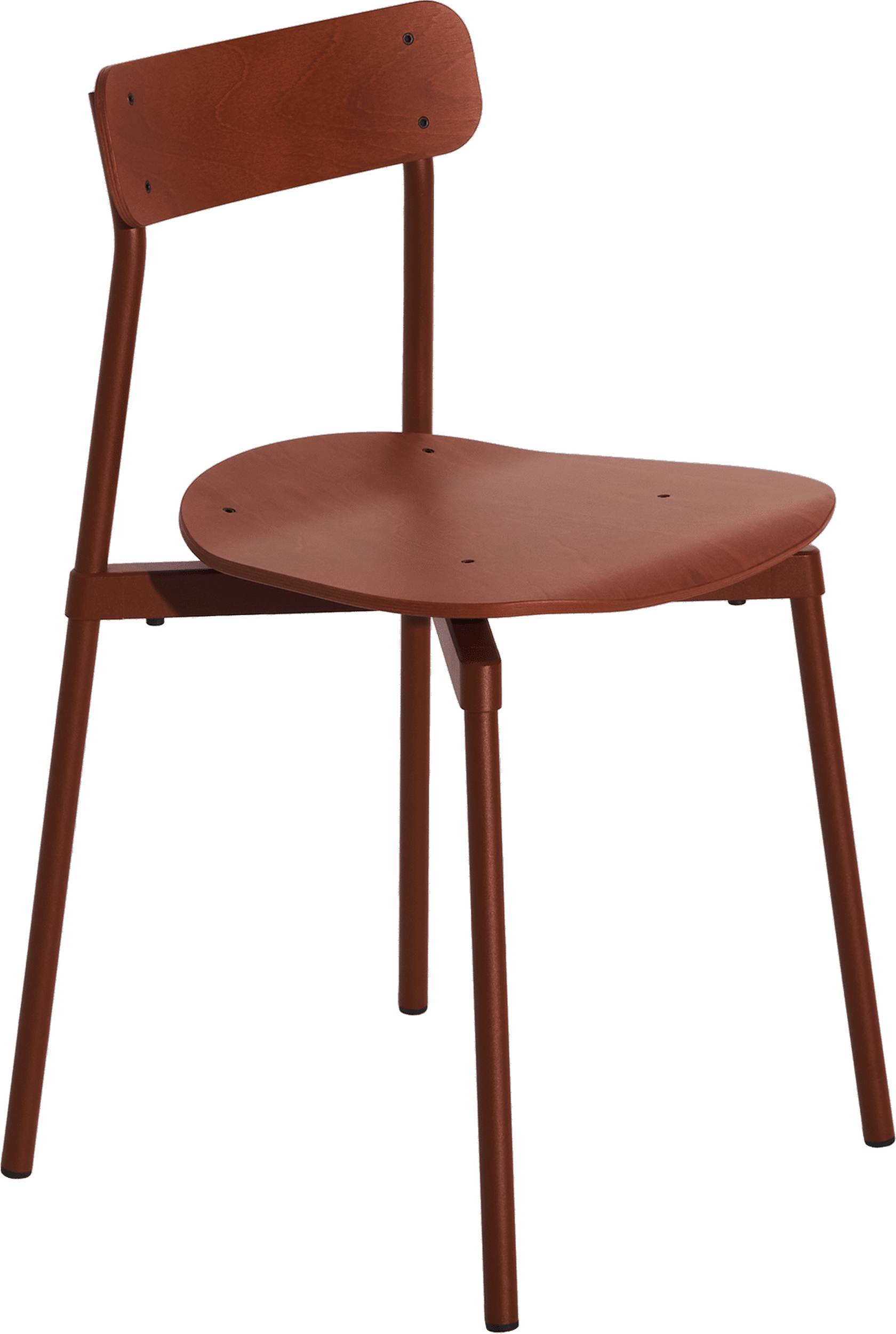 Krzesło Fromme Wood bordowe