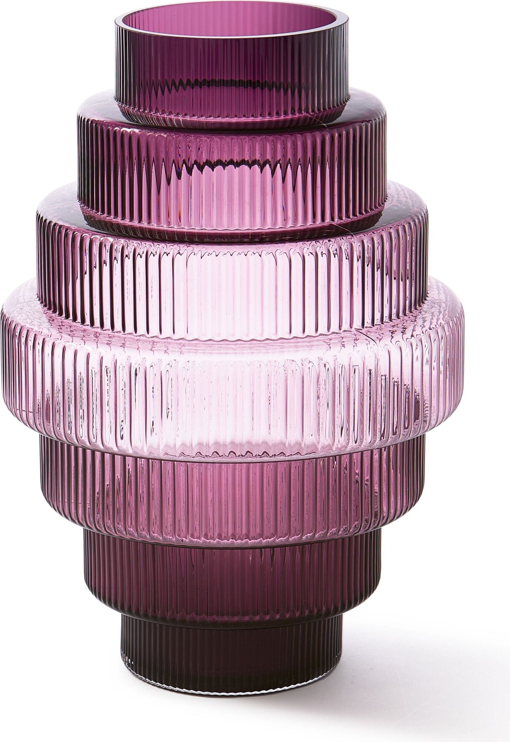 Wazon Steps 50 cm fioletowy