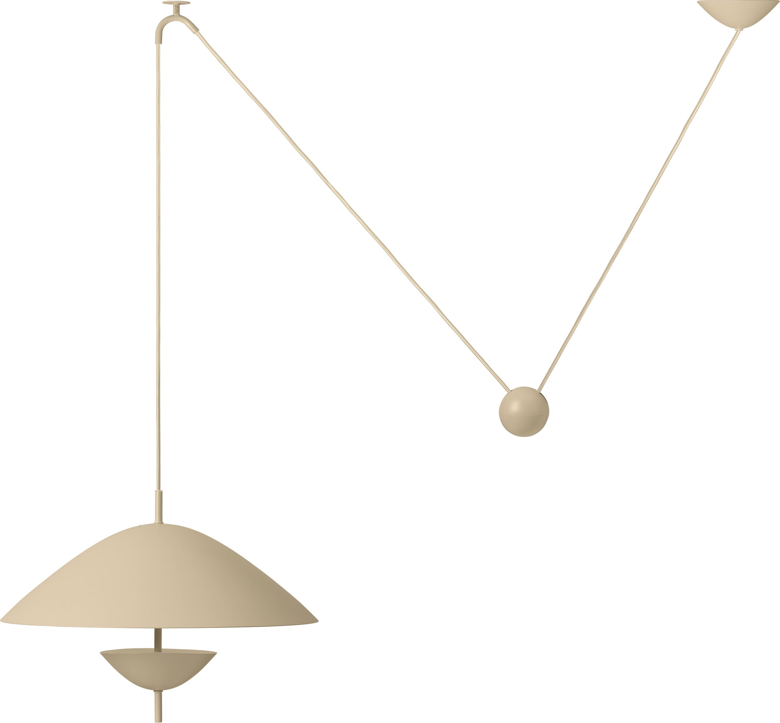Lampa wisząca Lod w kolorze kaszmiru