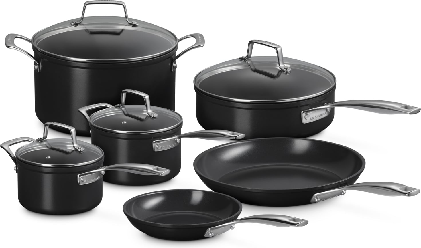 Zestaw garnków i patelni Le Creuset z nieprzywierającą powłoką ceramiczną 6 el.