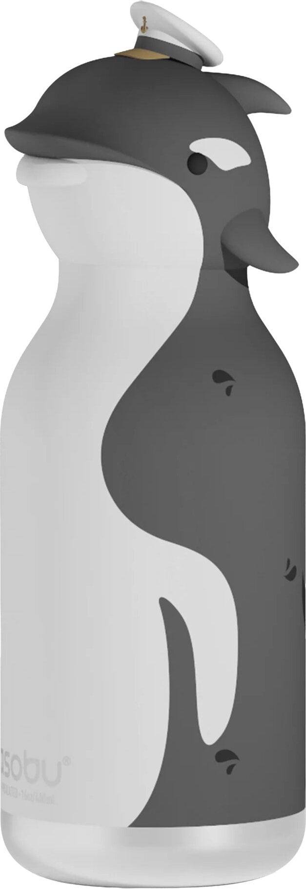 Butelka termiczna ze słomką Bestie Animal Whale 460 ml