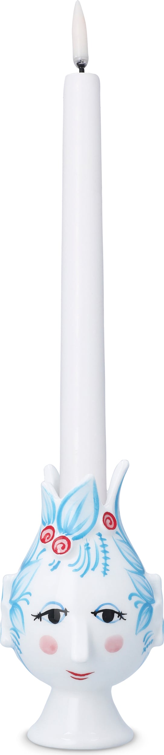 Świecznik na klasyczną świecę Titania 11 5 cm jasnoniebieski