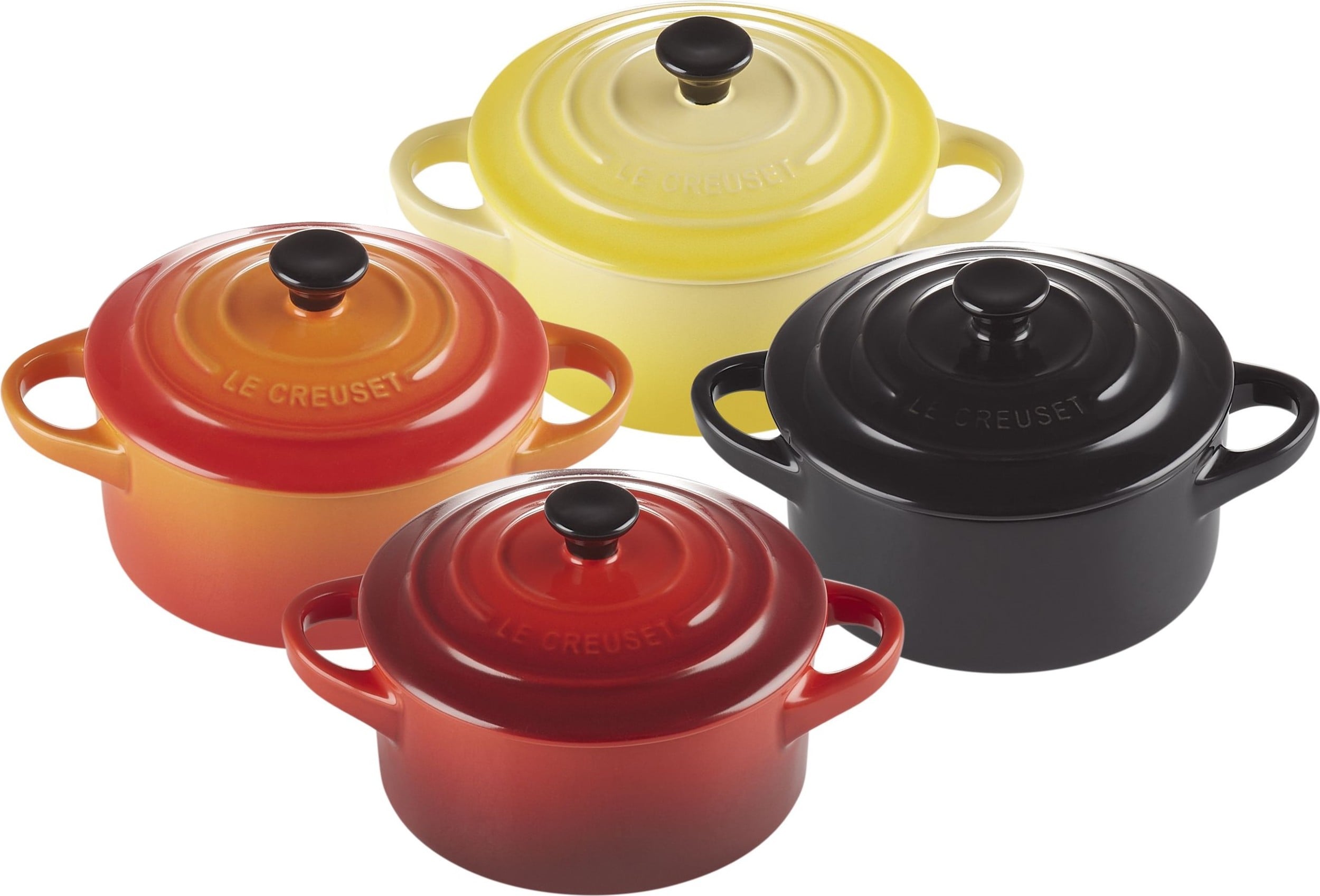 Naczynia do zapiekania i serwowania Mini Cocotte 250 ml kolorowe 4 szt.