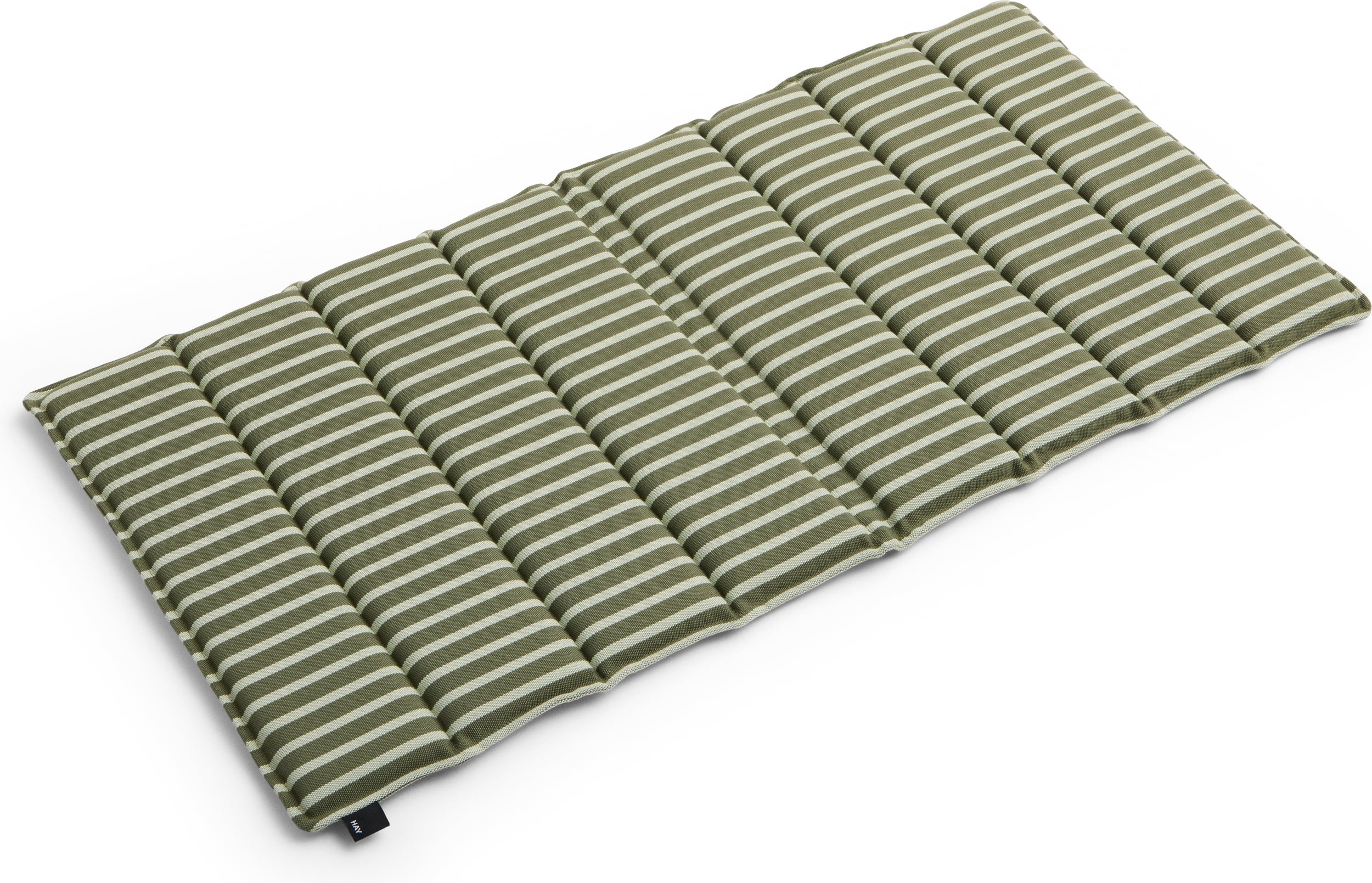 Poduszka na krzesło ogrodowe Terrazza w paski 82 x 40 cm zielono-biała