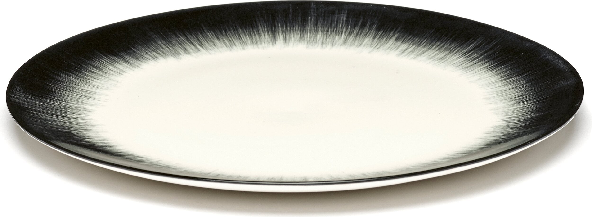 Talerze śniadaniowe Dé 4 24 cm czarno-białe 2 szt.