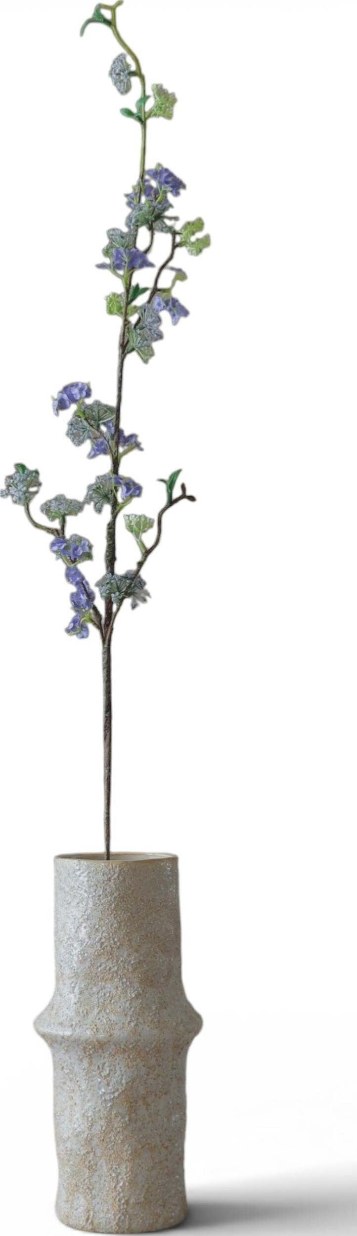 Gałązka sztuczna Botane wierzba 104 cm niebieska ośnieżona