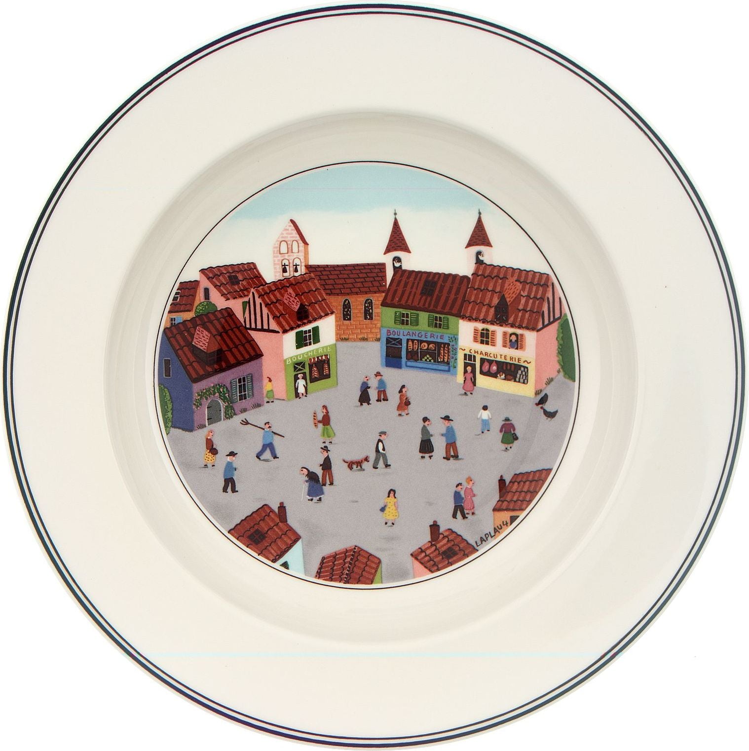Talerz głęboki Design Naif Village 21 cm