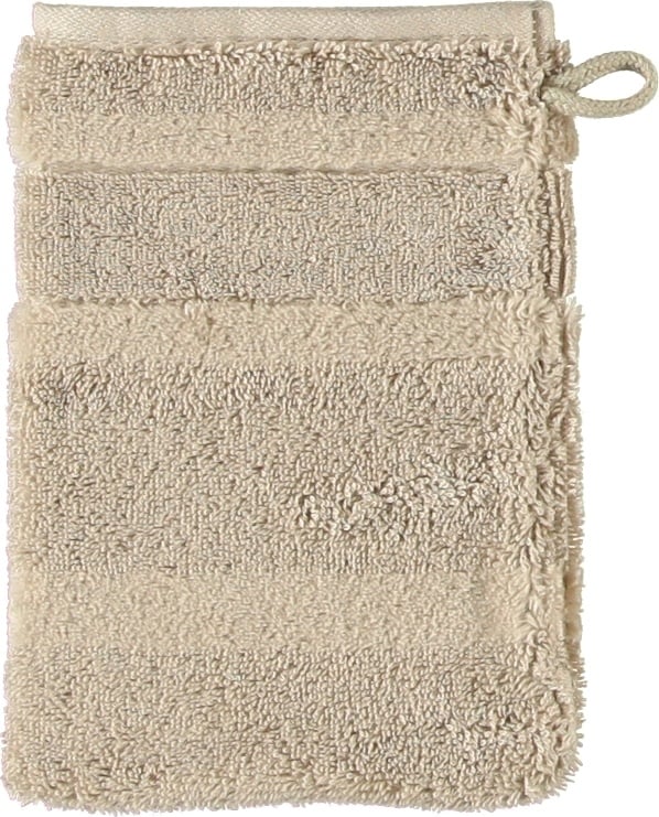 Rękawica kąpielowa Noblesse II gładka 16 x 22 cm piaskowa