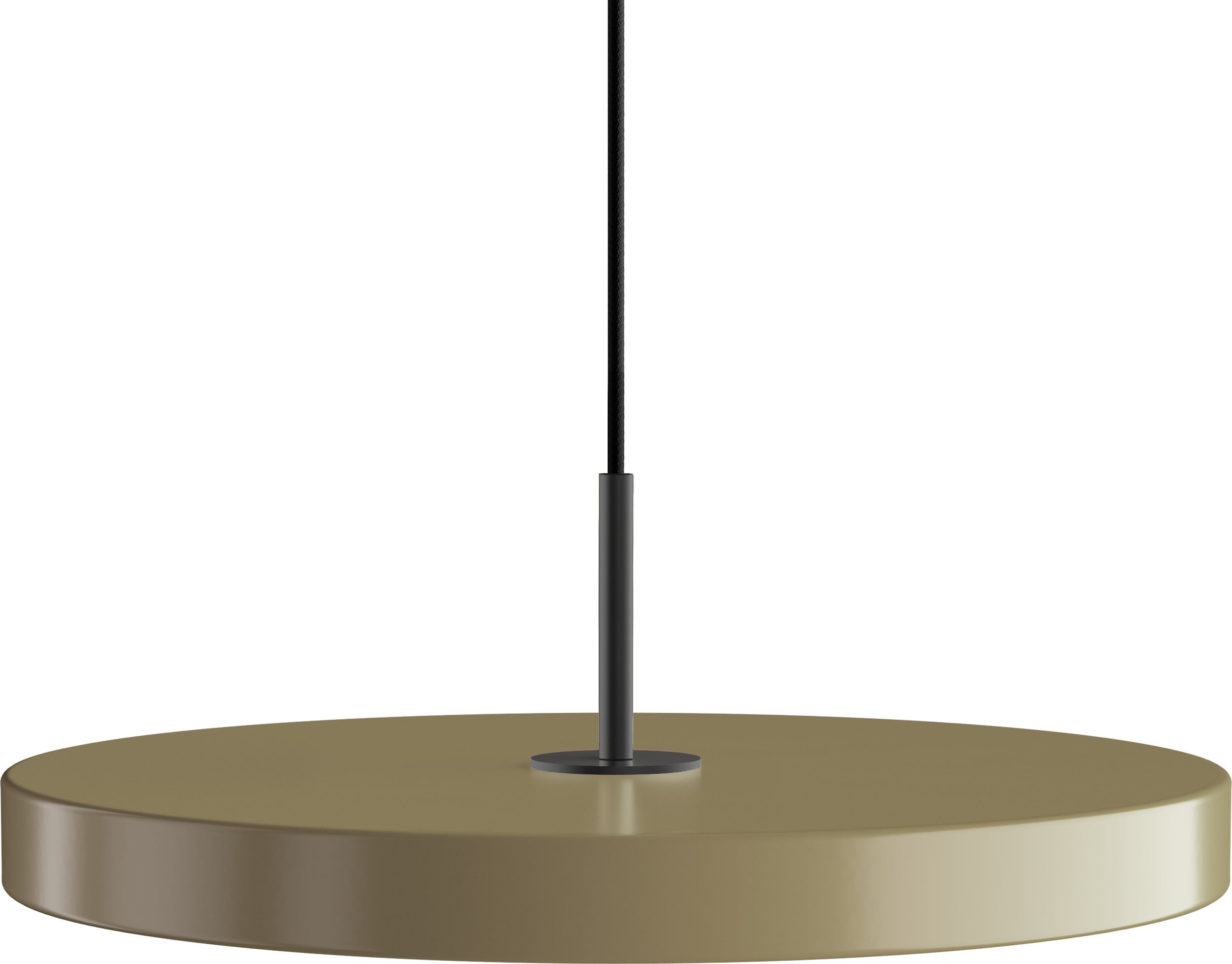 Lampa wisząca Asteria taupe z czarnym mocowaniem