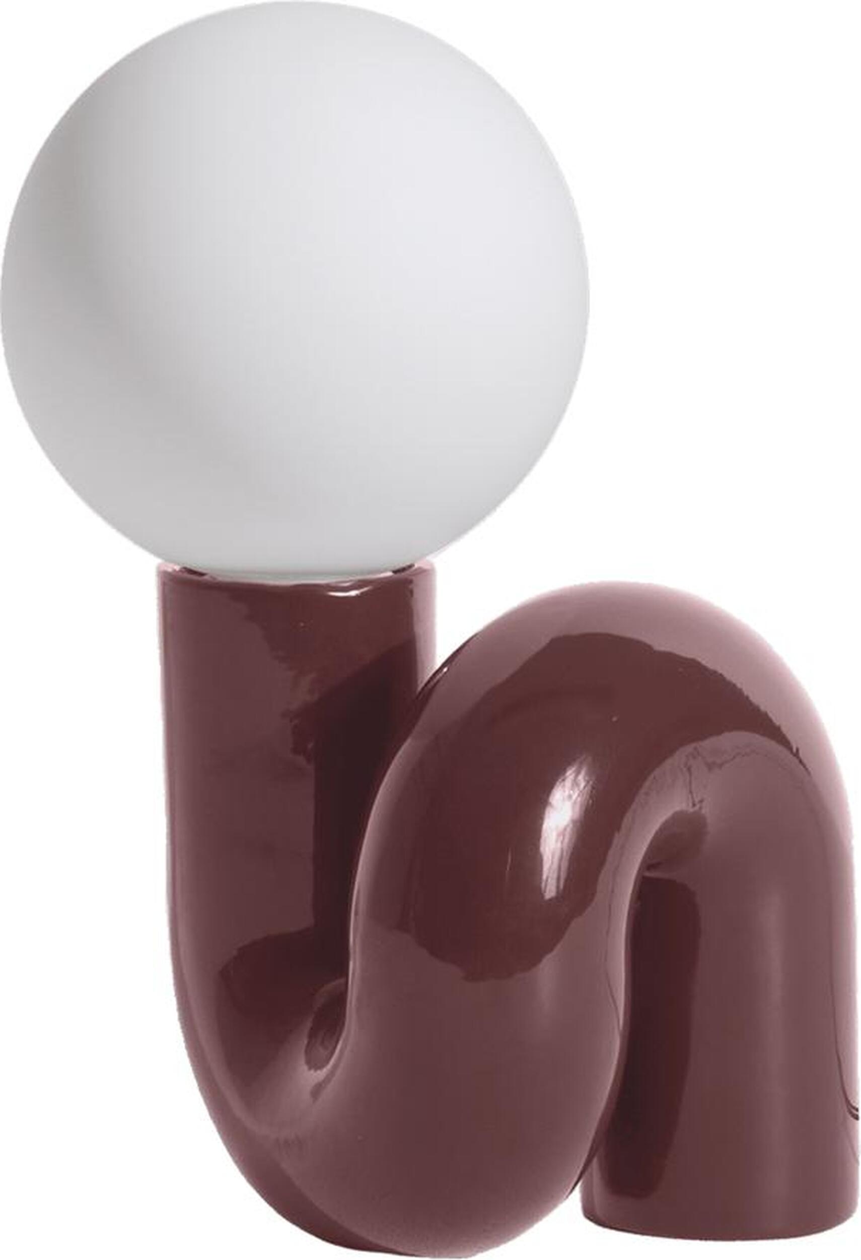 Lampa stołowa Neotenic 26 cm bordowa