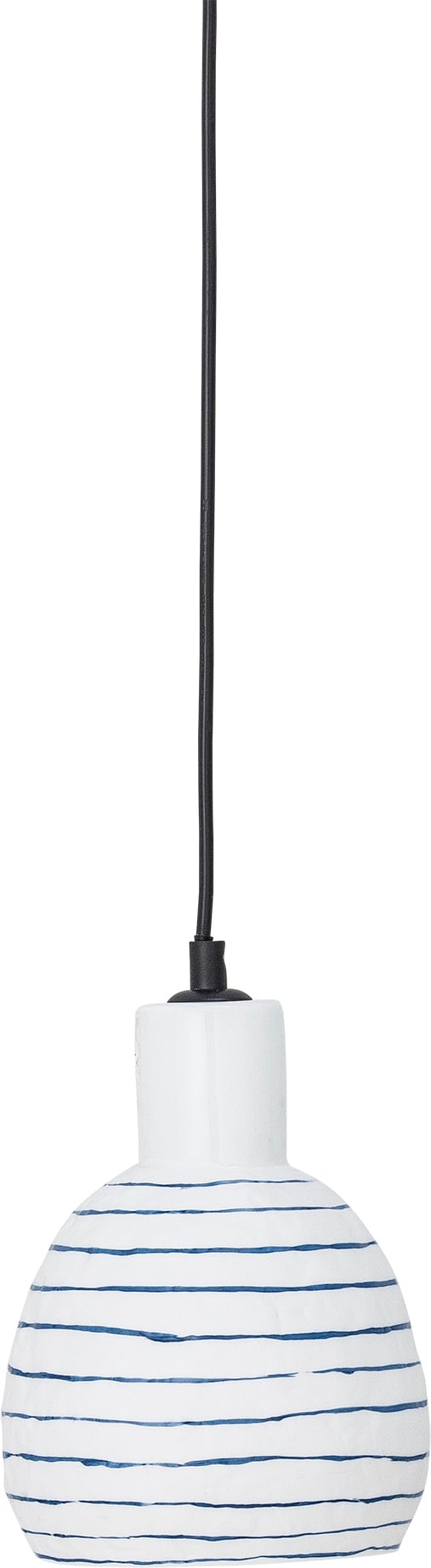 Lampa wisząca Elga biało-niebieska