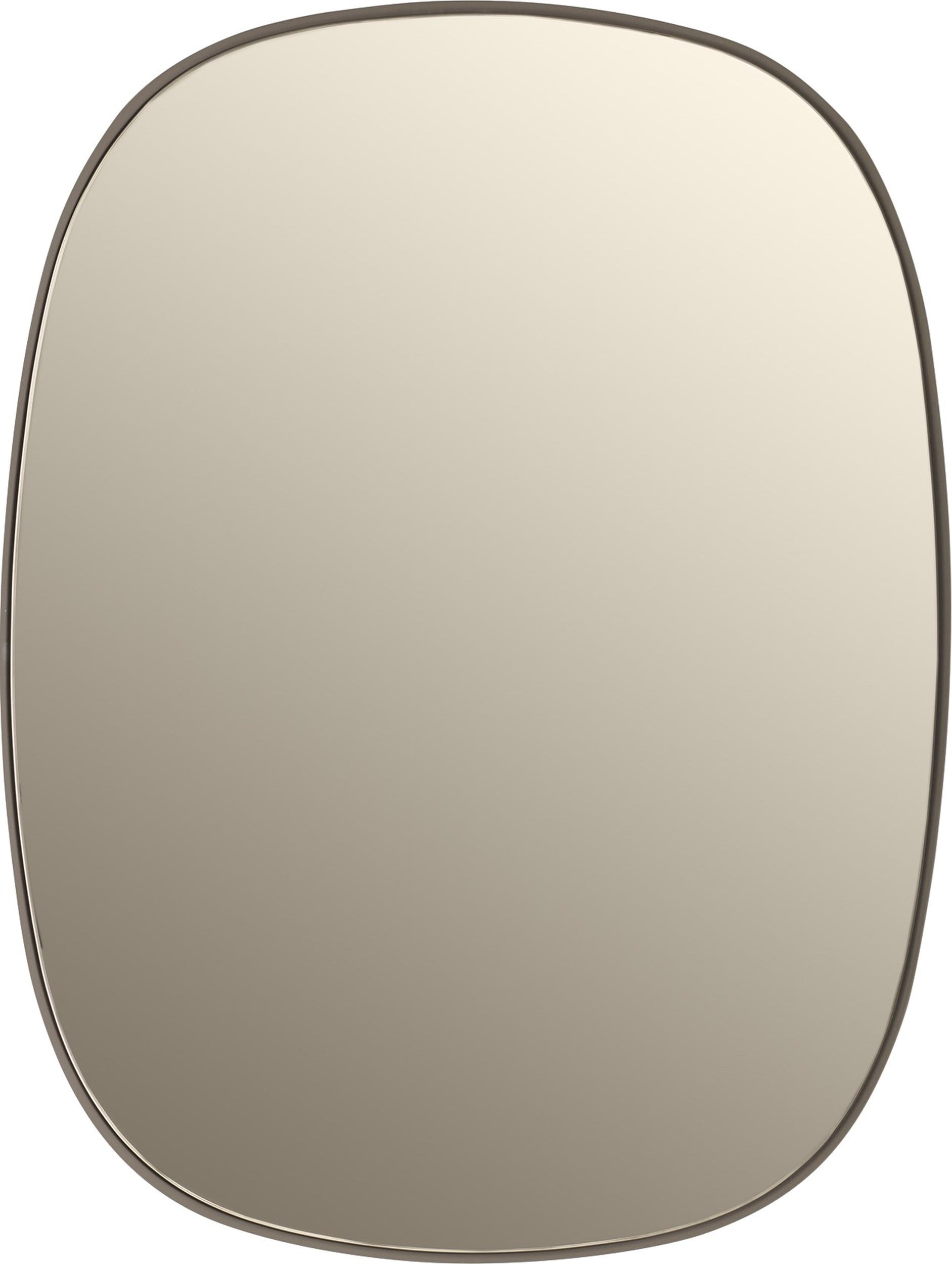 Lustro ścienne Framed S taupe ze szkłem taupe