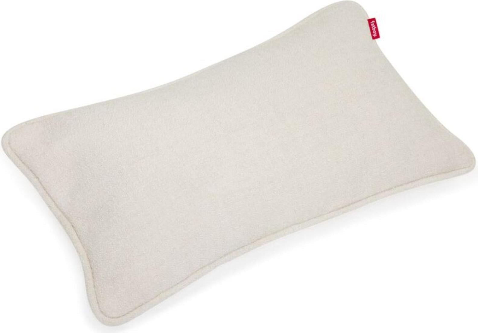 Poduszka dekoracyjna Puff Boucle 65 x 24 cm jasnobeżowa