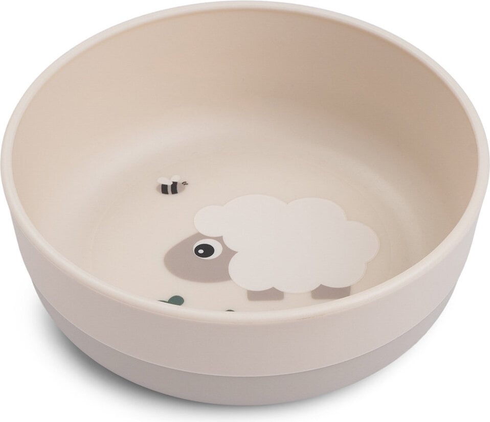 Miseczka dziecięca Foodie Tiny Farm 12 5 cm beżowa