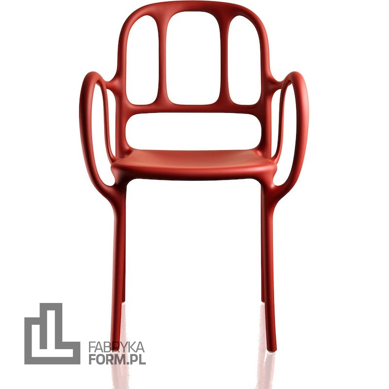Krzesło Mila czerwone