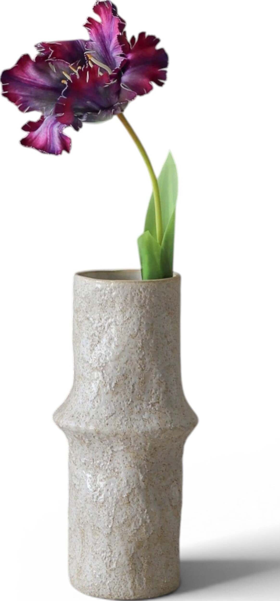 Kwiat sztuczny Botane tulipan 70 cm fioletowy papuzi