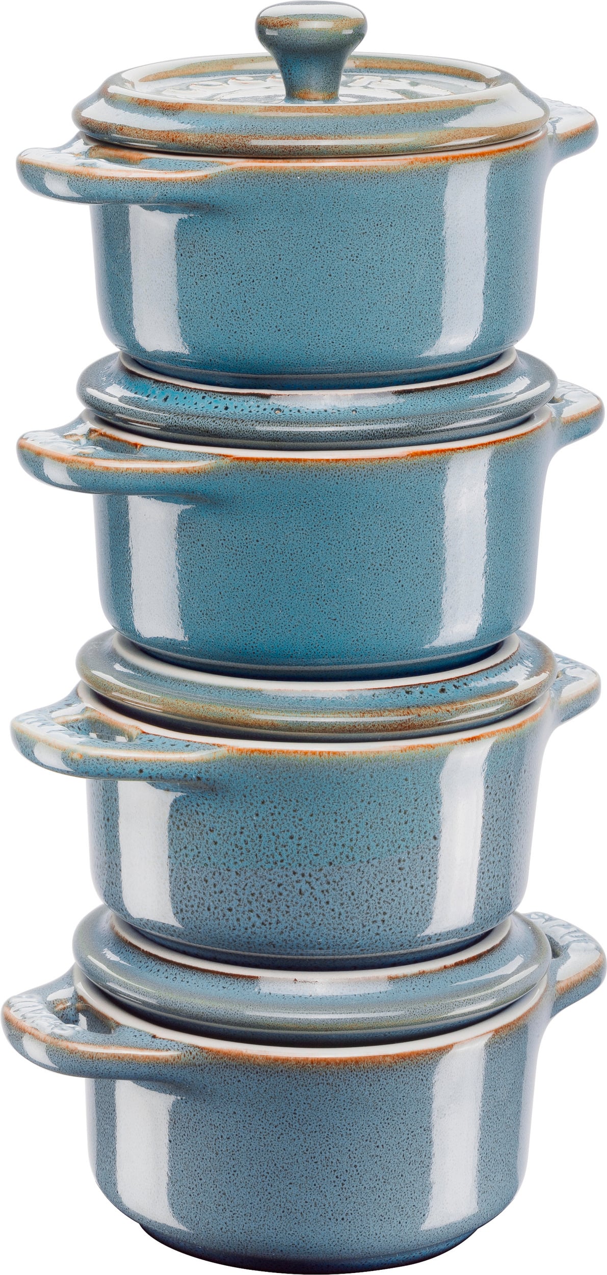 Kokilki Mini Cocotte 200 ml turkusowe 4 szt.