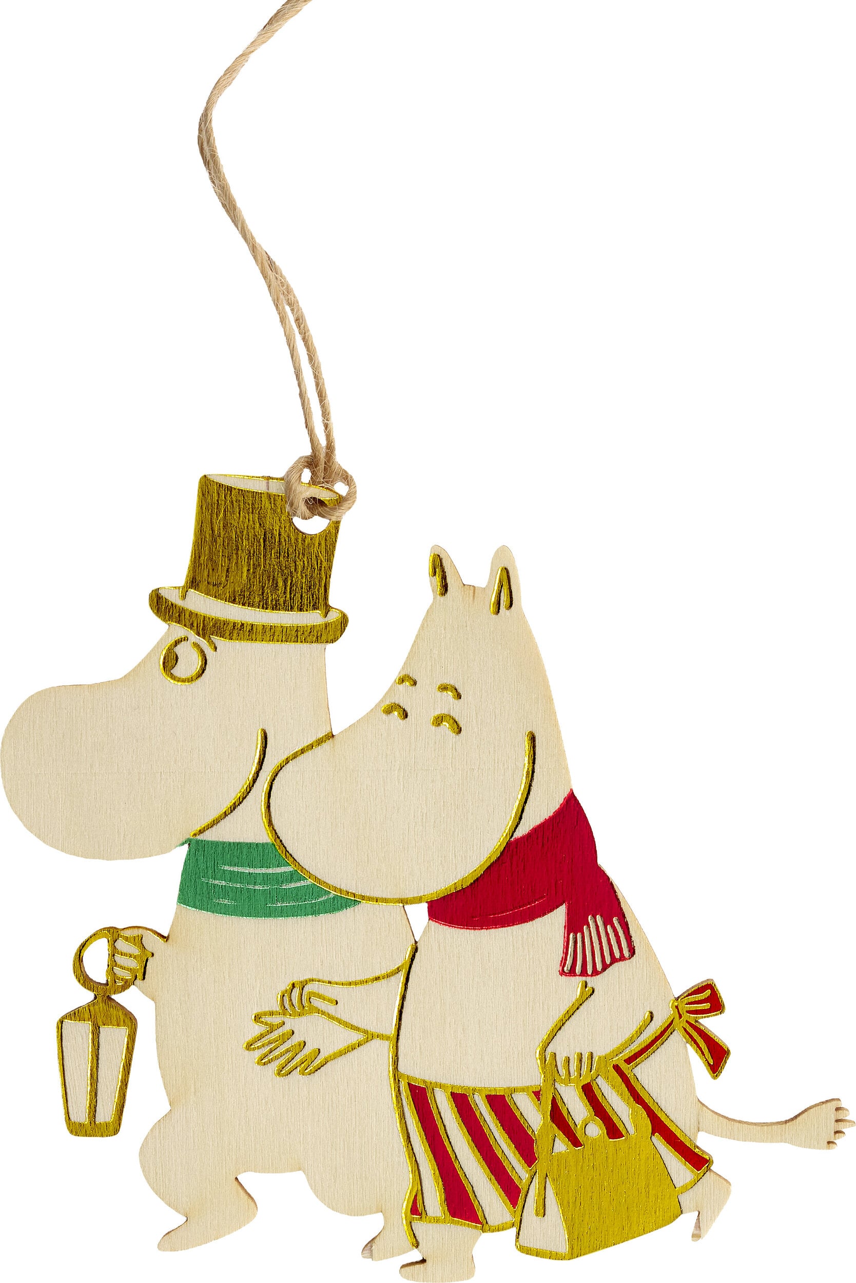Zawieszka świąteczna Muminki Moominmamma and Moominpappa