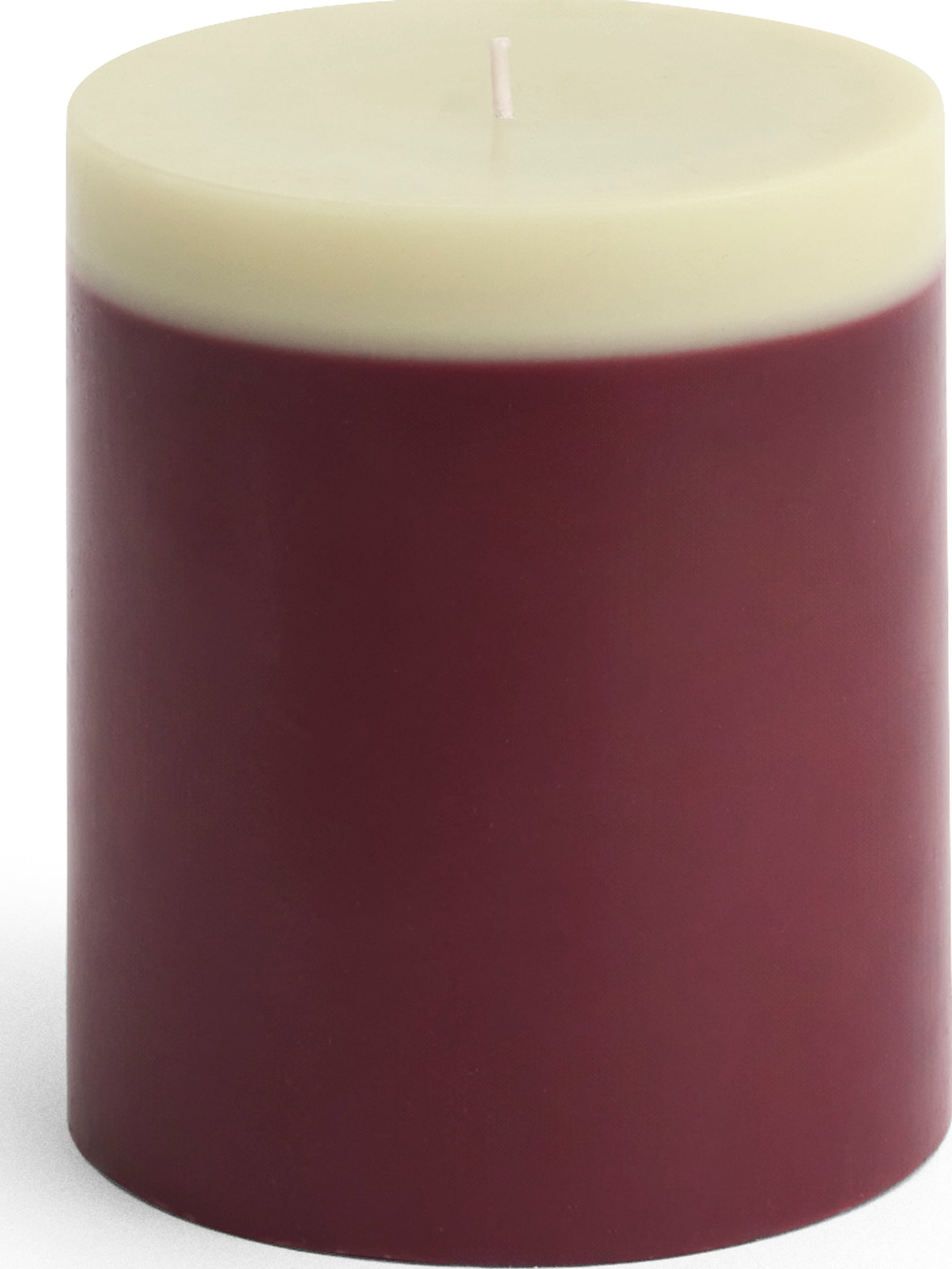 Świeca Silo 11 cm bordowo-limonkowa