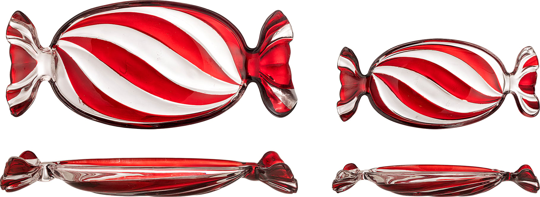 Talerze do serwowania Sweetie 34 cm czerwone 2 szt.
