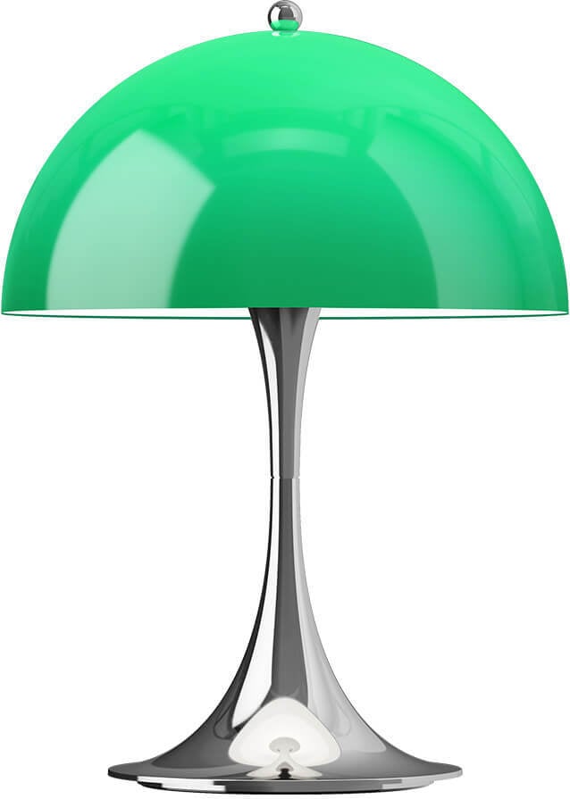 Lampa bezprzewodowa Panthella 250 v3 zielona chrom