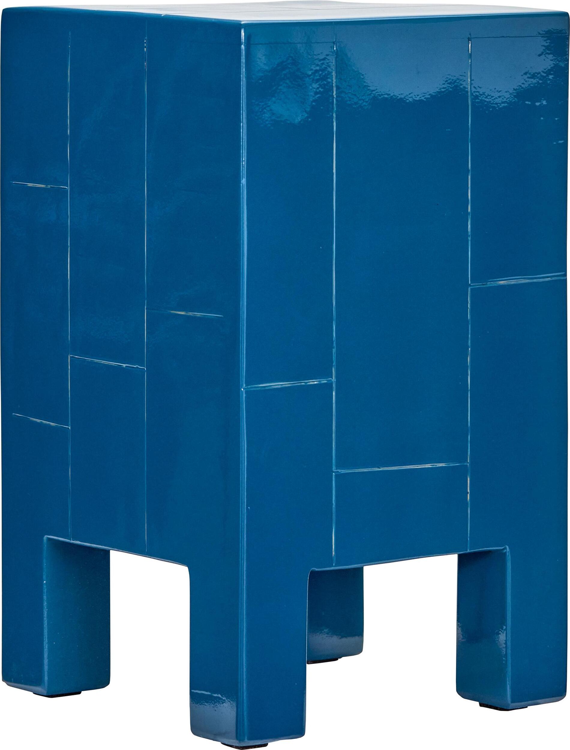 Stolik boczny Brick 30 x 50 5 cm niebieski