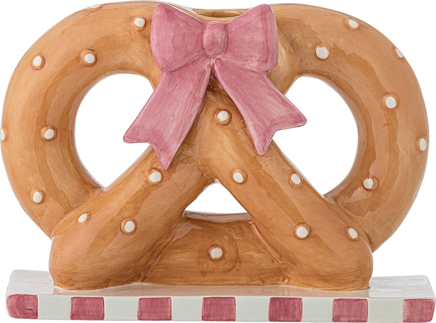 Świecznik Pretzie 14 5 cm brązowy