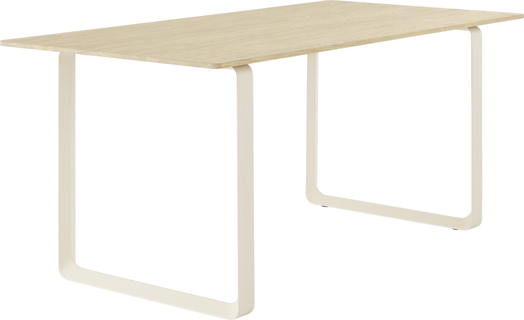Stół Muuto 170 x 85 cm jasny dąb nogi piaskowe