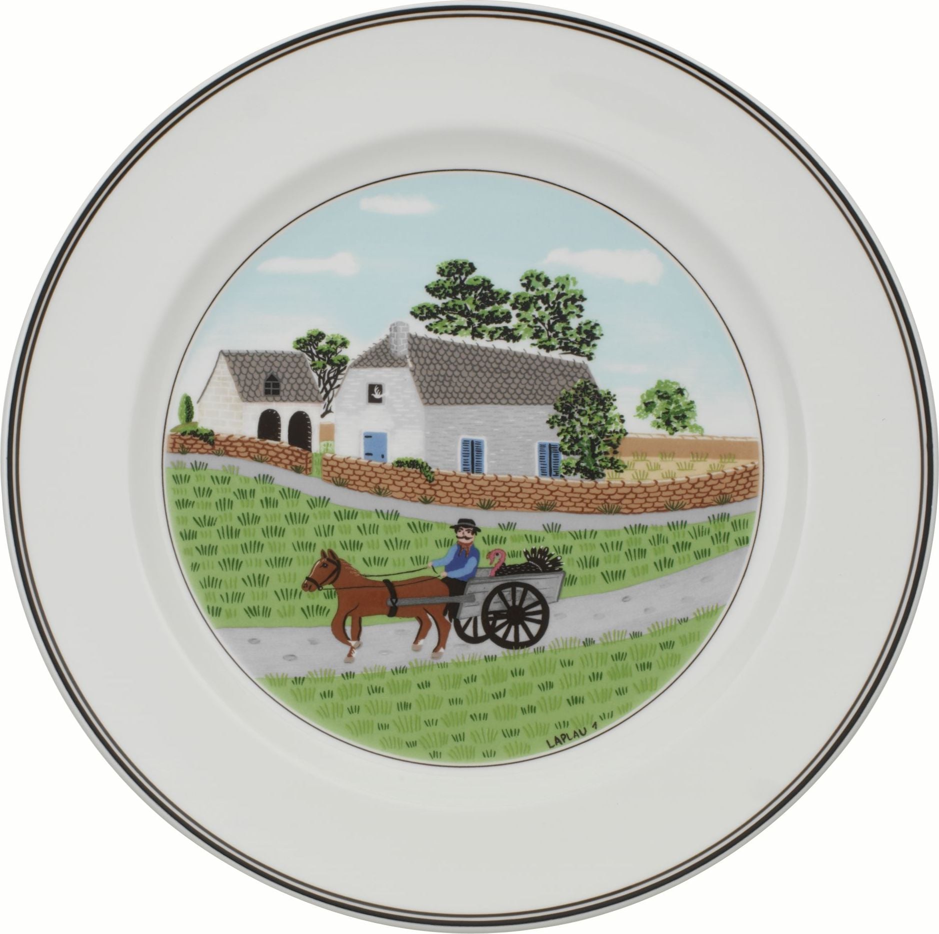 Talerz obiadowy Design Naif Farmer 27 cm