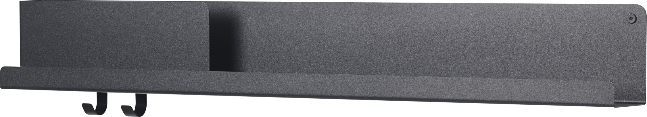 Półka ścienna Folded 96 x 13 cm czarna