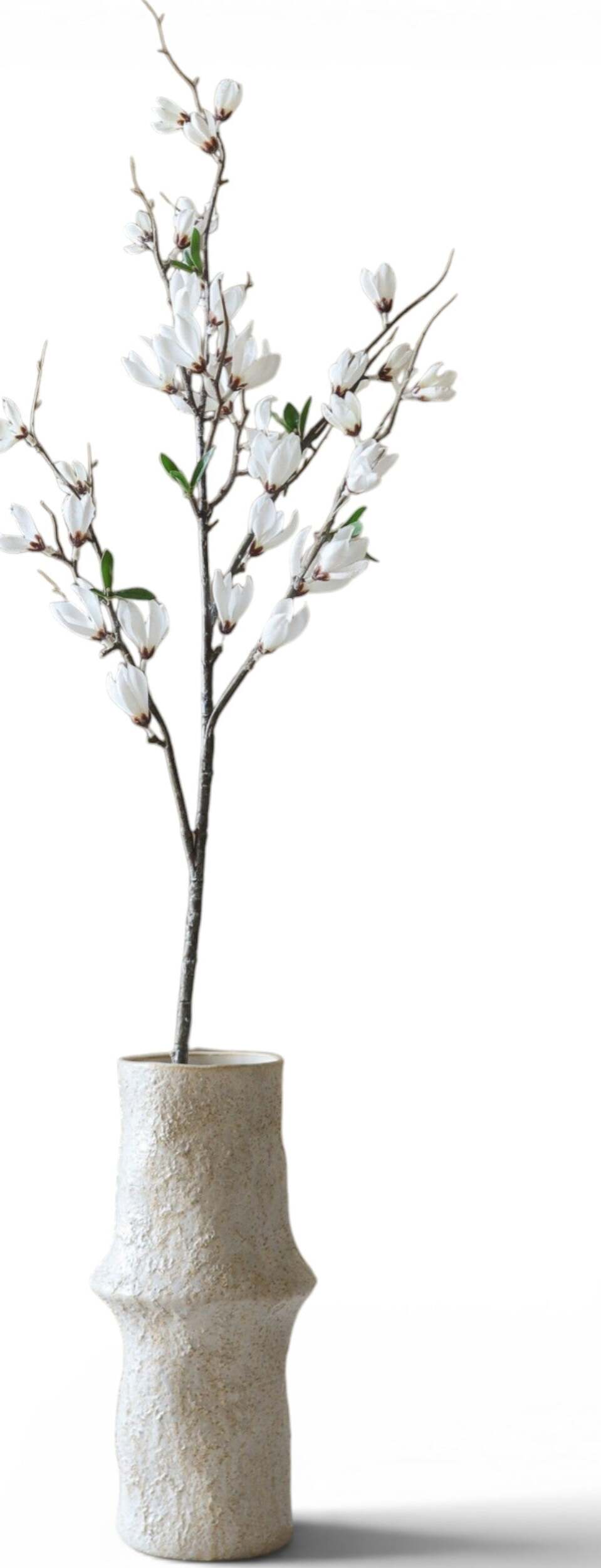 Gałązka sztuczna Botane magnolia gwiaździsta 95 cm biała