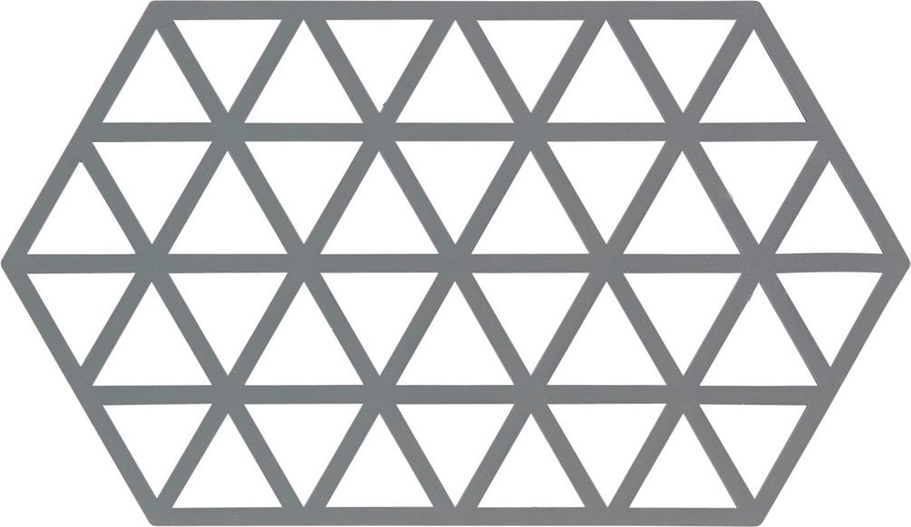 Podstawka pod gorące naczynia Triangles 24 cm szara