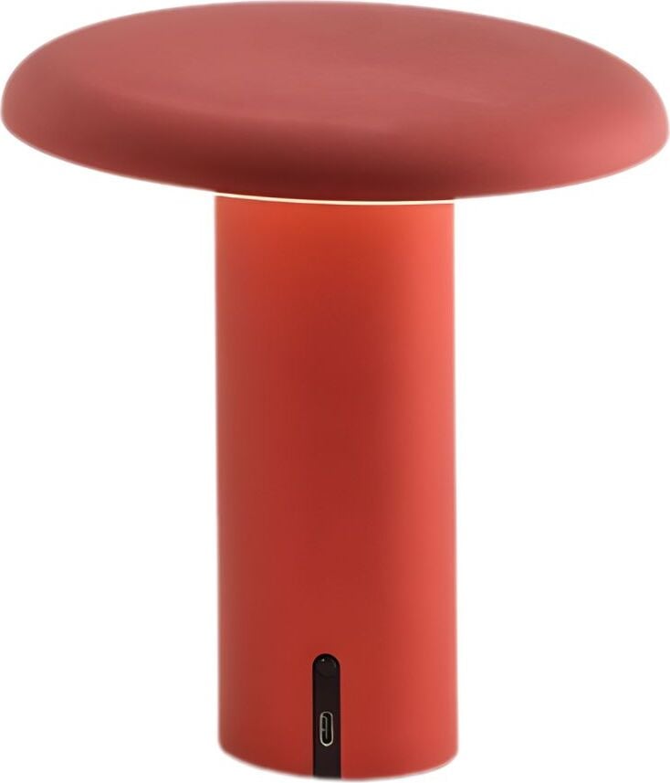 Lampa stołowa bezprzewodowa Takku czerwona