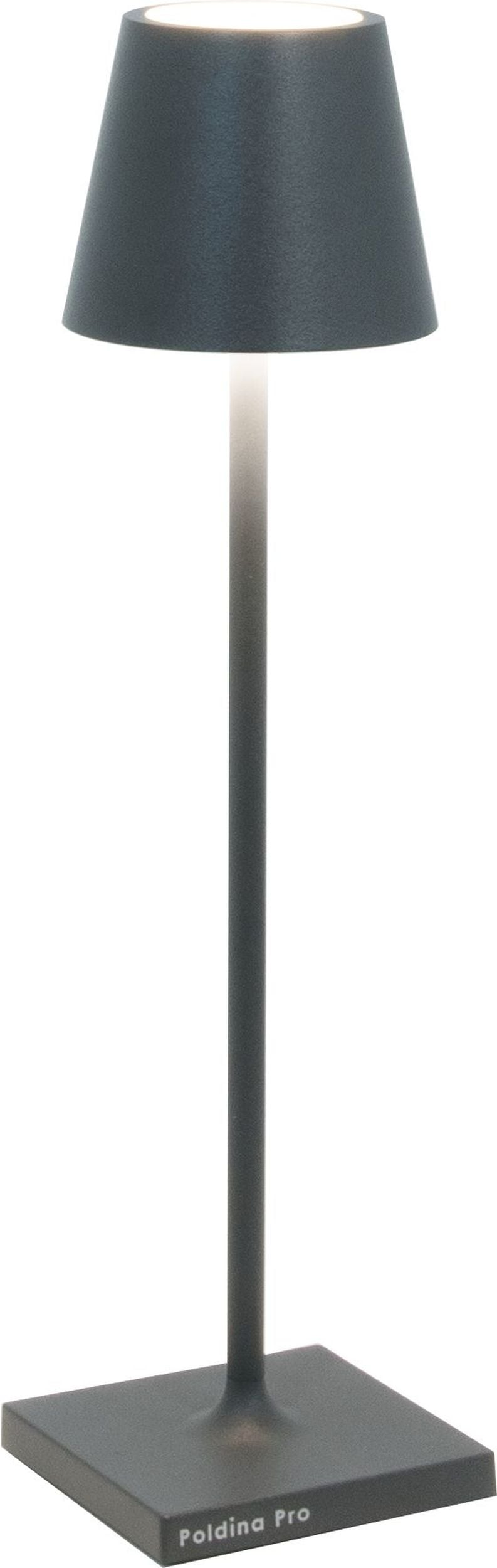 Lampa stołowa Poldina Micro 27 5 cm ciemnoszara
