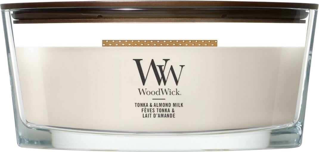 Świeca WoodWick Hearthwick Tonka & Almond Milk
